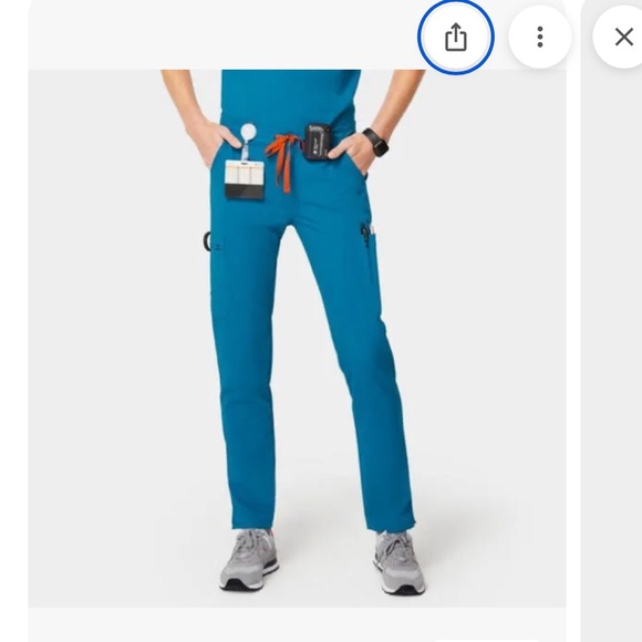 Alps Blue FIGS scrubs  set - Picture 4 of 7